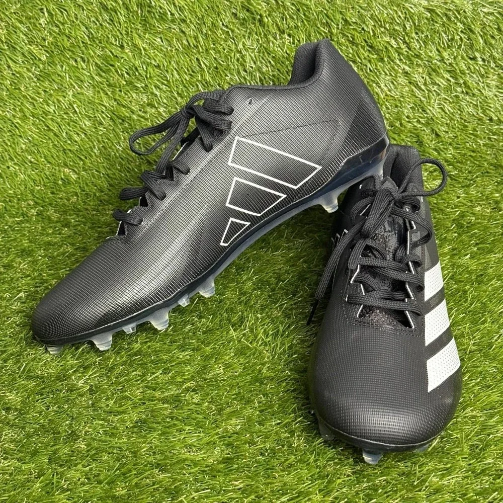 Adidas Adizero 12.0 Mens Size 14 Black Silver Low Top Football Cleats GY6513